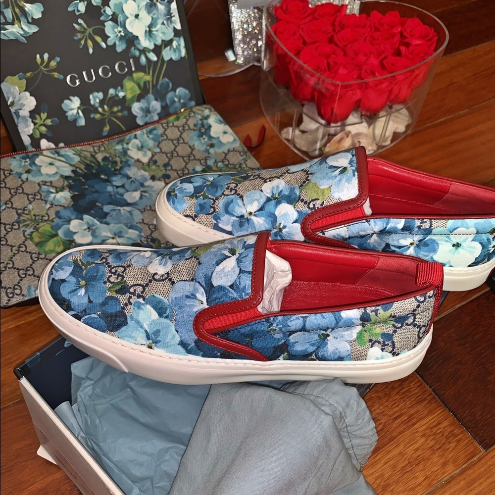Gucci Bloom Slip-on Sneakers 🌺